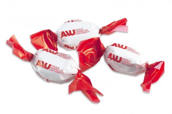 bonbon maxi premium AAU, reklamní sladkosti